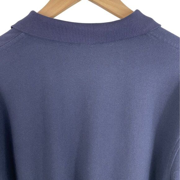 St. Ambrose Fighting Bee Alumni Assoc Lands End Navy Blue Polo Shirt Mens XL - Picture 6 of 8